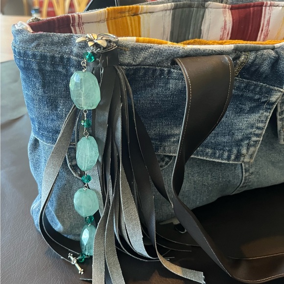 Handmade bluejean purse - Picture 7 of 7
